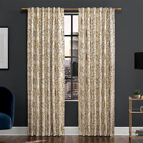 A beautiful addition to your home décor, this <b>Scott</b> <b>Living</b> Aubrey Shimmering Floral 100% Blackout Back Tab <b>Curtain</b> Panel blocks all light from entering your space, adding rich texture and opulence with a shimmering modern floral jacquard design. . Scott living curtains